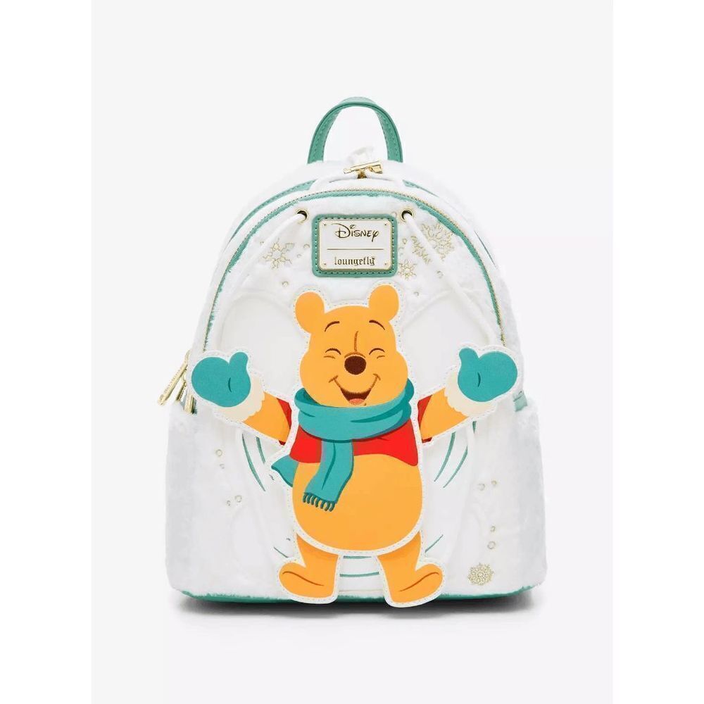 Loungefly Disney Winnie the Pooh Snow Angel Swivel Mini Backpack